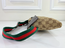 GUCCI BELT BAG GG WEB DOUBLE POCKET IN MONOGRAM