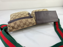 GUCCI BELT BAG GG WEB DOUBLE POCKET IN MONOGRAM