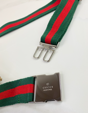 GUCCI BELT BAG GG WEB DOUBLE POCKET IN MONOGRAM