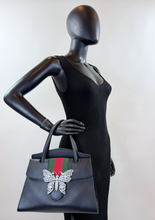 GUCCI CRYSTAL BUTTERFLY STRIPE TOP HANDLE LIMITED EDITION