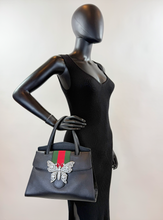 GUCCI CRYSTAL BUTTERFLY STRIPE TOP HANDLE LIMITED EDITION