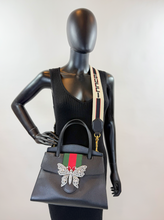 GUCCI CRYSTAL BUTTERFLY STRIPE TOP HANDLE LIMITED EDITION