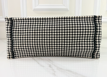 DIOR HOUNDSTOOTH EMBROIDERED MEDIUM BOOK TOTE