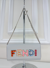 FENDI VITELLO STUDDED LIBERTY FUN FAIR WALLET ON CHAIN