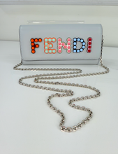 FENDI VITELLO STUDDED LIBERTY FUN FAIR WALLET ON CHAIN