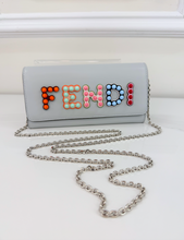FENDI VITELLO STUDDED LIBERTY FUN FAIR WALLET ON CHAIN
