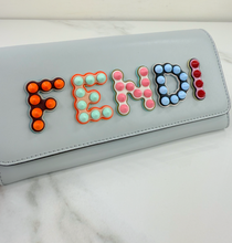 FENDI VITELLO STUDDED LIBERTY FUN FAIR WALLET ON CHAIN