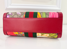 GUCCI OPHIDIA GG FLORA WEB SMALL TOP HANDLE TOTE