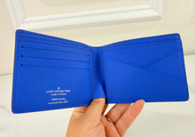 LOUIS VUITTON WALLET BIFOLD TAIGARAMA VIRGIL ABLOH WALLET BLUE LIMITED EDITION