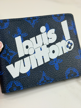 LOUIS VUITTON WALLET BIFOLD TAIGARAMA VIRGIL ABLOH WALLET BLUE LIMITED EDITION