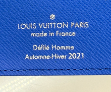 LOUIS VUITTON WALLET BIFOLD TAIGARAMA VIRGIL ABLOH WALLET BLUE LIMITED EDITION
