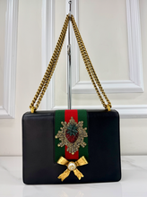GUCCI CRYSTAL PEONY MEDIUM CHAIN BAG LIMITED EDITION