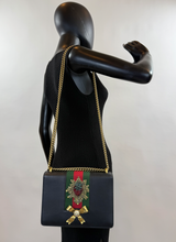 GUCCI CRYSTAL PEONY MEDIUM CHAIN BAG LIMITED EDITION