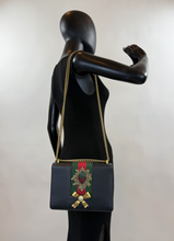GUCCI CRYSTAL PEONY MEDIUM CHAIN BAG LIMITED EDITION