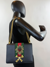 GUCCI CRYSTAL PEONY MEDIUM CHAIN BAG LIMITED EDITION