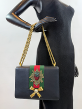 GUCCI CRYSTAL PEONY MEDIUM CHAIN BAG LIMITED EDITION