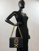 GUCCI CRYSTAL PEONY MEDIUM CHAIN BAG LIMITED EDITION