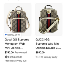 GUCCI OPHIDIA MINI DOUBLE ZIP MESSENGER (MYSTIC WHITE)