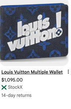LOUIS VUITTON WALLET BIFOLD TAIGARAMA VIRGIL ABLOH WALLET BLUE LIMITED EDITION