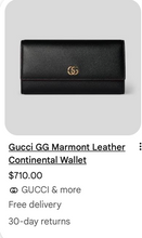 GUCCI GG MARMONT CONTINENTAL WALLET / WOC