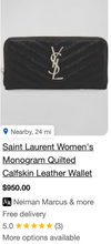 YSL ZIP AROUND WALLET BORDEAUX