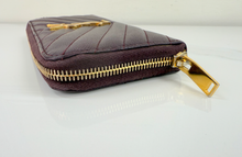 YSL ZIP AROUND WALLET BORDEAUX