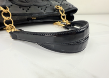 CHANEL PATENT PERFORATED CC SHOPPING TOTE + POUCH