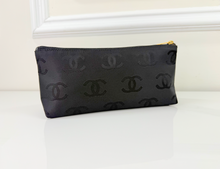 CHANEL PATENT PERFORATED CC SHOPPING TOTE + POUCH