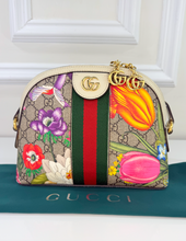 GUCCI OPHIDIA GG FLORA DOME CROSSBODY