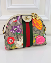 GUCCI OPHIDIA GG FLORA DOME CROSSBODY
