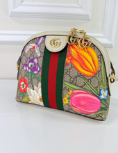 GUCCI OPHIDIA GG FLORA DOME CROSSBODY