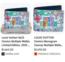 LOUIS VUITTON WALLET BIFOLD MULTIPLE COMICS LIMITED EDITION