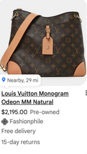 LOUIS VUITTON ODEON MM NM