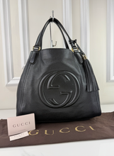 GUCCI SOHO TOTE MEDIUM IN BLACK
