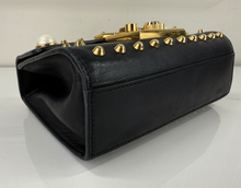 GUCCI SMALL PEARL PADLOCK BAG IN BLACK