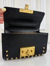 GUCCI SMALL PEARL PADLOCK BAG IN BLACK