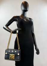 GUCCI SMALL PEARL PADLOCK BAG IN BLACK