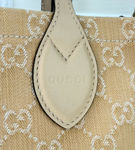 GUCCI OPHIDIA GG DENIM SHOPPER TOTE