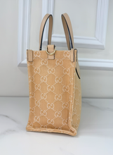 GUCCI OPHIDIA GG DENIM SHOPPER TOTE