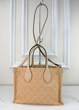 GUCCI OPHIDIA GG DENIM SHOPPER TOTE