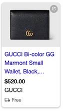 GUCCI GG MARMONT COMPACT WALLET