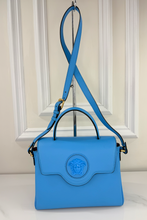 VERSACE LA MEDUSA MEDIUM TOP HANDLE LIMITED EDITION BLUE
