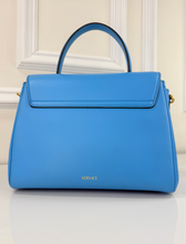 VERSACE LA MEDUSA MEDIUM TOP HANDLE LIMITED EDITION BLUE
