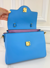 VERSACE LA MEDUSA MEDIUM TOP HANDLE LIMITED EDITION BLUE