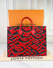 LOUIS VUITTON ON THE GO GM LIMITED EDITION URS FISCHER TUFTED MONOGRAM CANVAS
