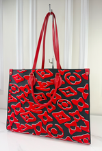 LOUIS VUITTON ON THE GO GM LIMITED EDITION URS FISCHER TUFTED MONOGRAM CANVAS