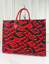 LOUIS VUITTON ON THE GO GM LIMITED EDITION URS FISCHER TUFTED MONOGRAM CANVAS
