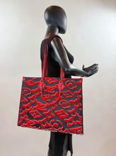 LOUIS VUITTON ON THE GO GM LIMITED EDITION URS FISCHER TUFTED MONOGRAM CANVAS