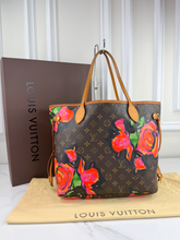 LOUIS VUITTON NEVERFULL MM ROSES LIMITED EDITION