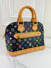LOUIS VUITTON ALMA STUDDED BLACK MULTICOLOR